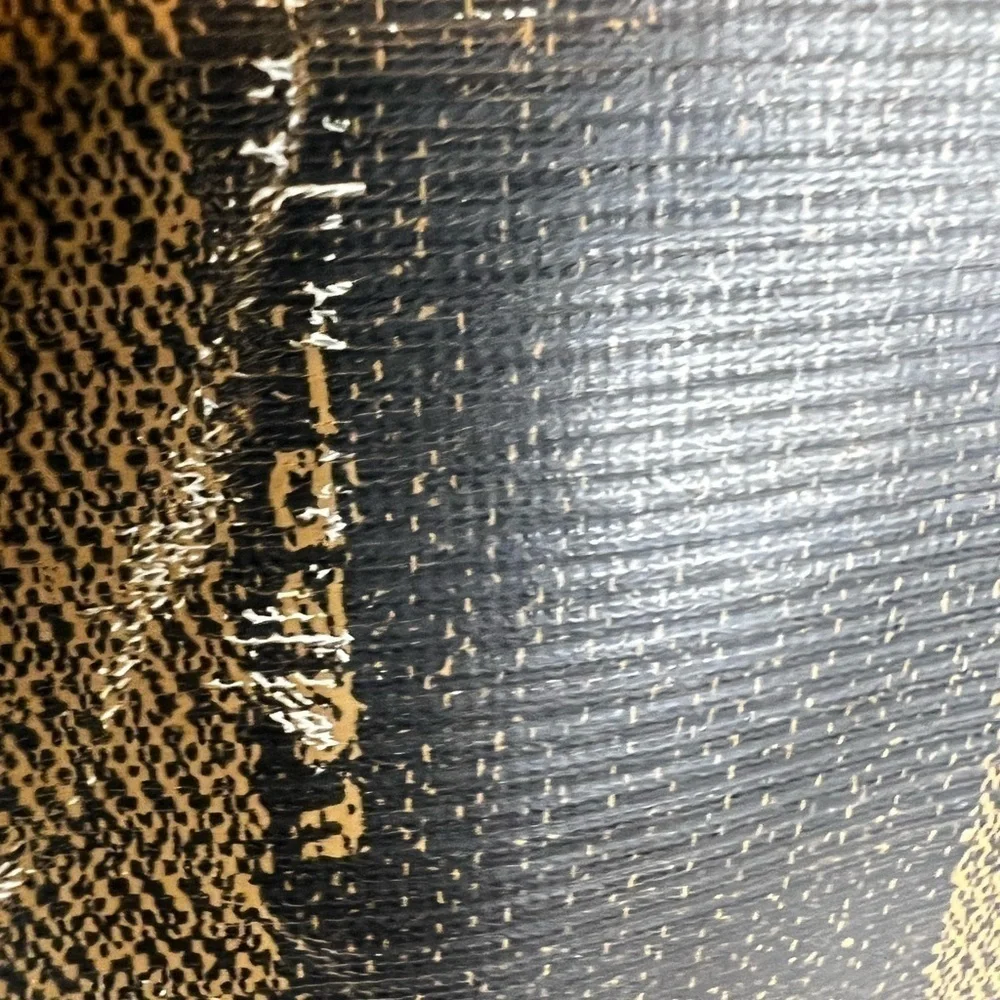 FENDI VINTAGE ITALIAN LEATHER PENGUIN STRIPED PURSE TOTE - Picture 6 of 15